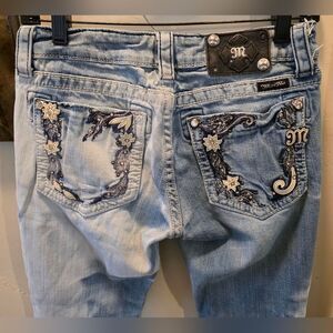 Miss Me Boot Cut Jeans with Embroidery 29x34
